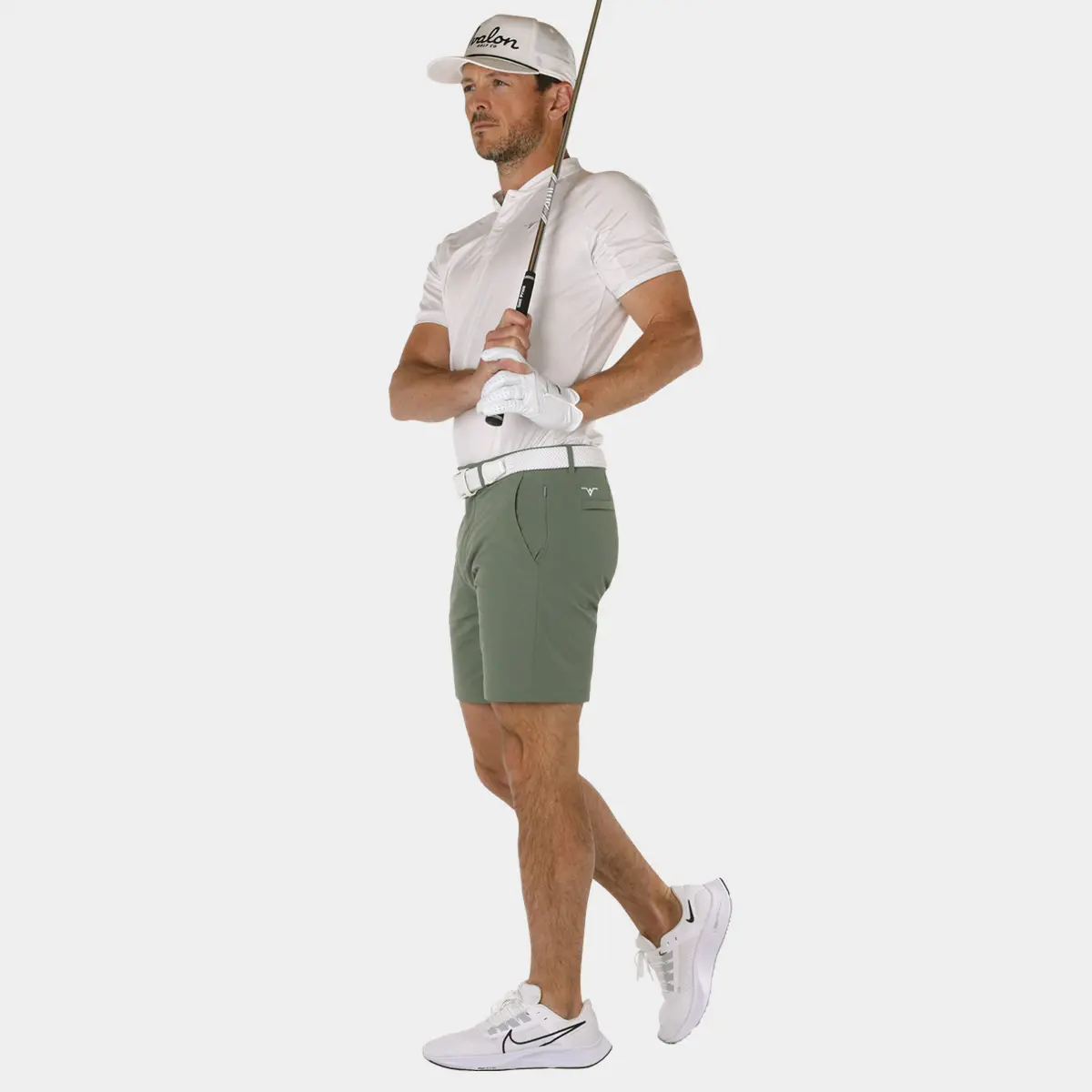 7 Inseam Golf Shorts in Green  Avalon Performance Golf Shorts