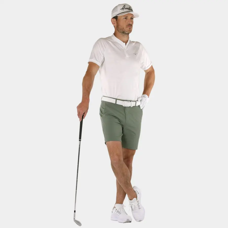7" Inseam Golf Shorts: Green 18
