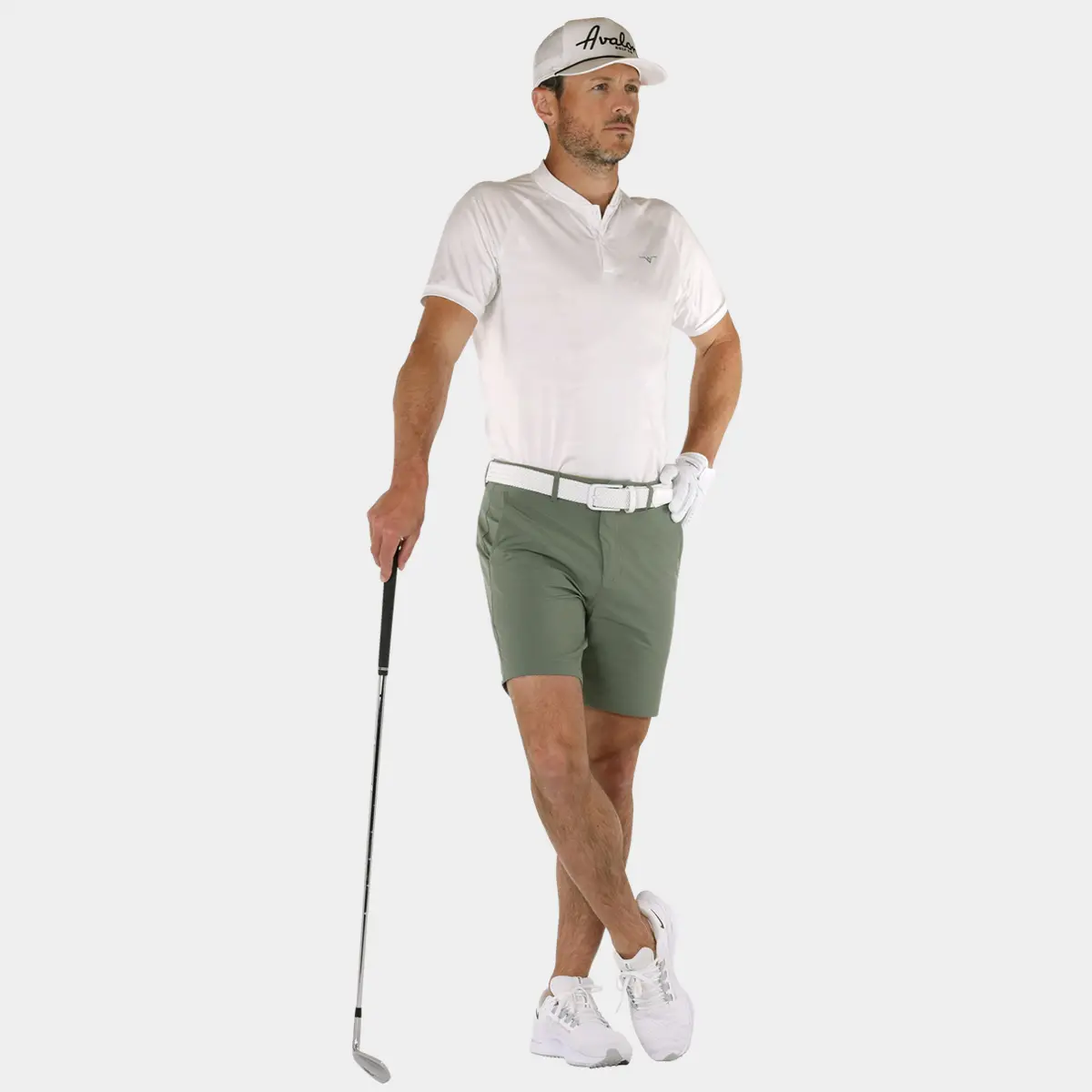 7 Inseam Golf Shorts in Green | Avalon Performance Golf Shorts