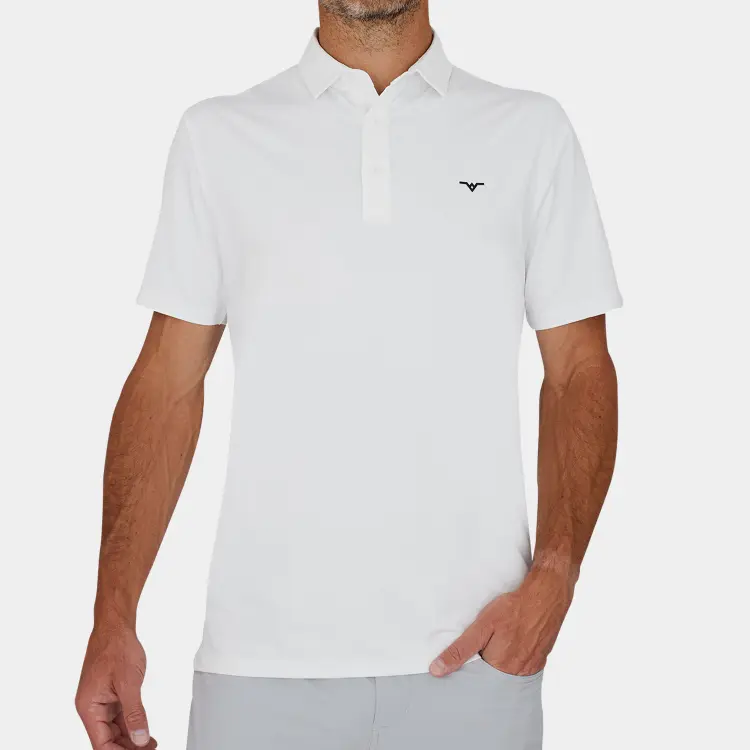 Avalon Performance Golf Polo White