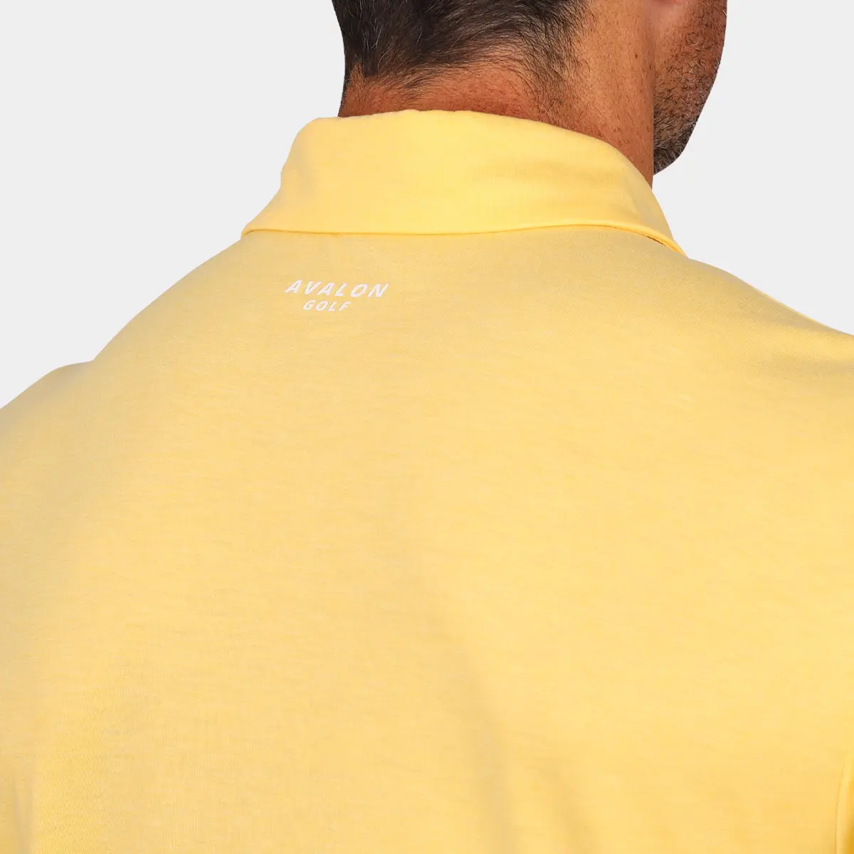 Avalon Players Golf Polo: Amber - Back Collar