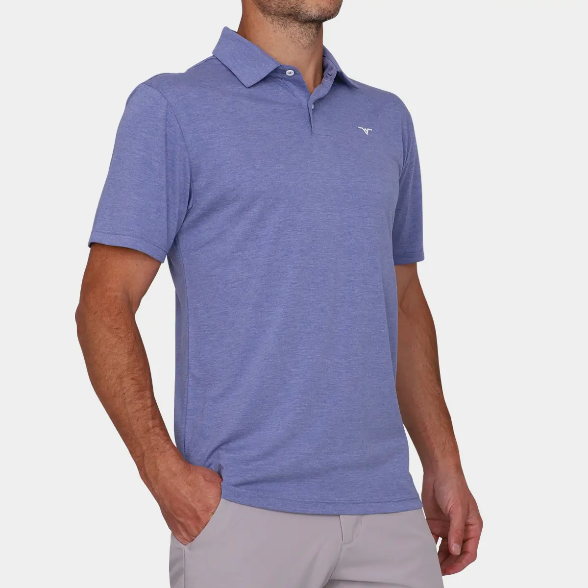 Avalon Players Mens Golf Polo: Blue 03