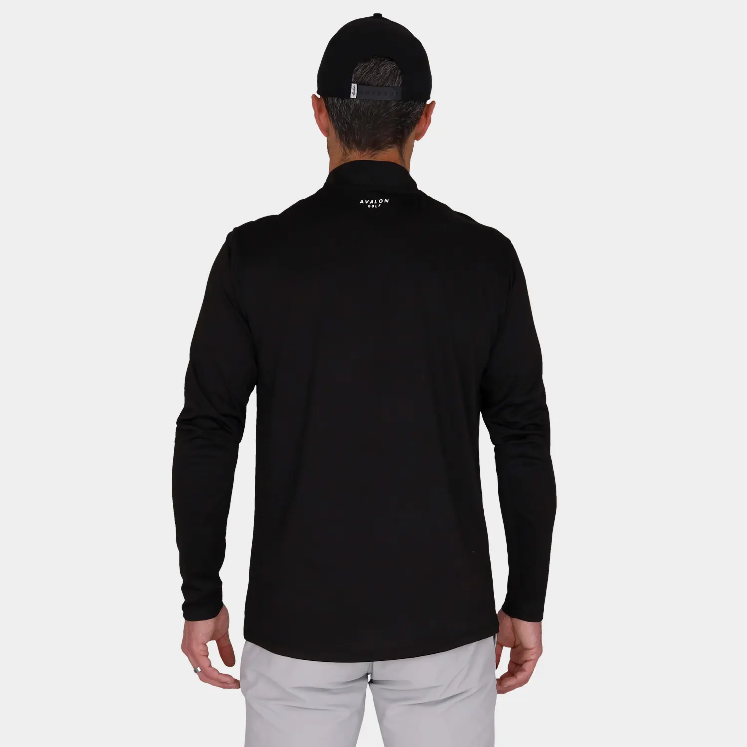 Black Golf Quarter Zip | Shop Avalon Golf Mens Tour Lite 1/4 Zip's