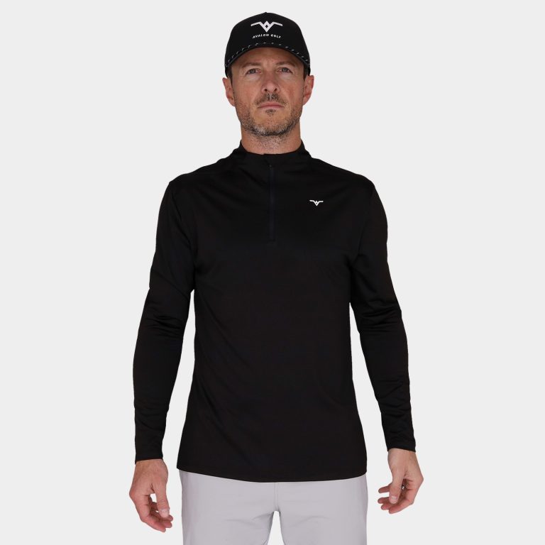 MADISON QUARTER ZIP SWEATER - GOLF COLORBLOCK