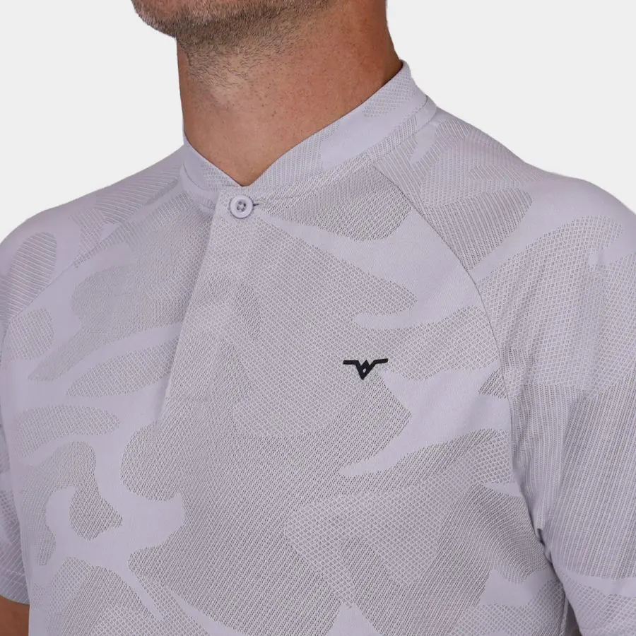 Blade Golf Polo - Gray: Close up