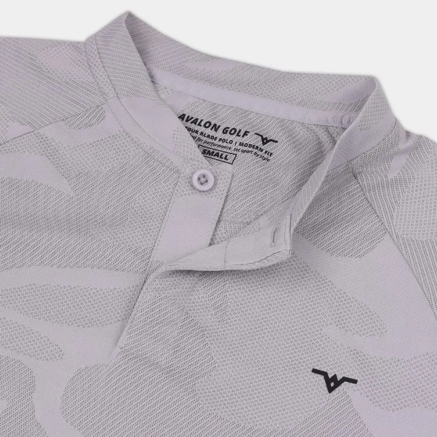 Blade Golf Polo - Gray: Flat Lay 1