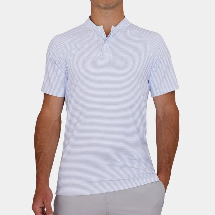 Blade Golf Shirt: Blue Stripe