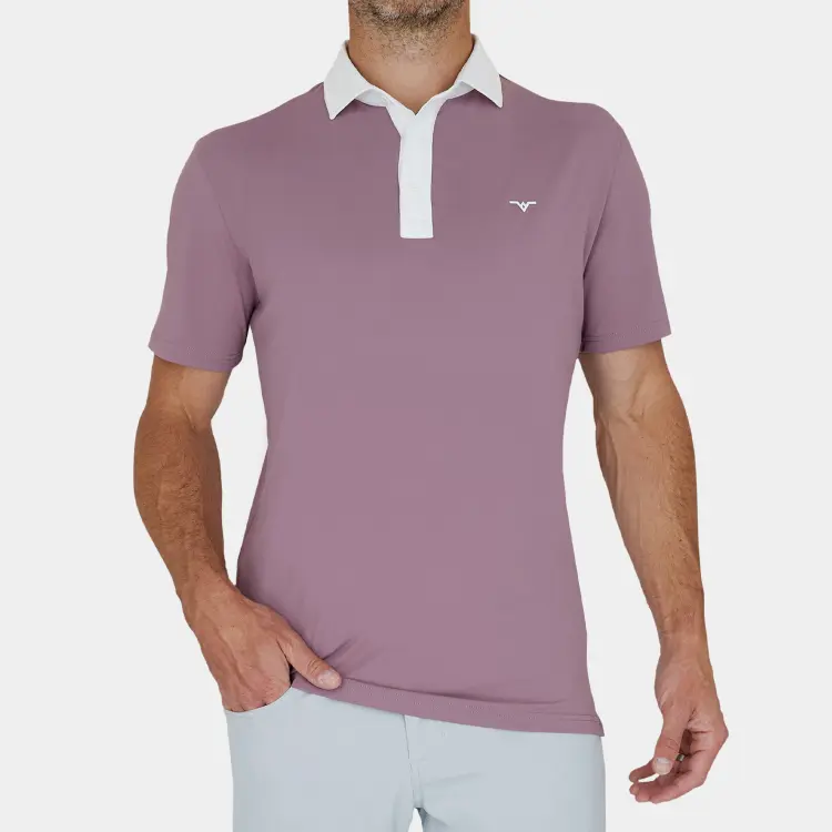 Burgundy Golf Polo For Men