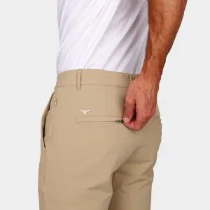 Golf Joggers: Khaki - Avalon Tour Back Pocket