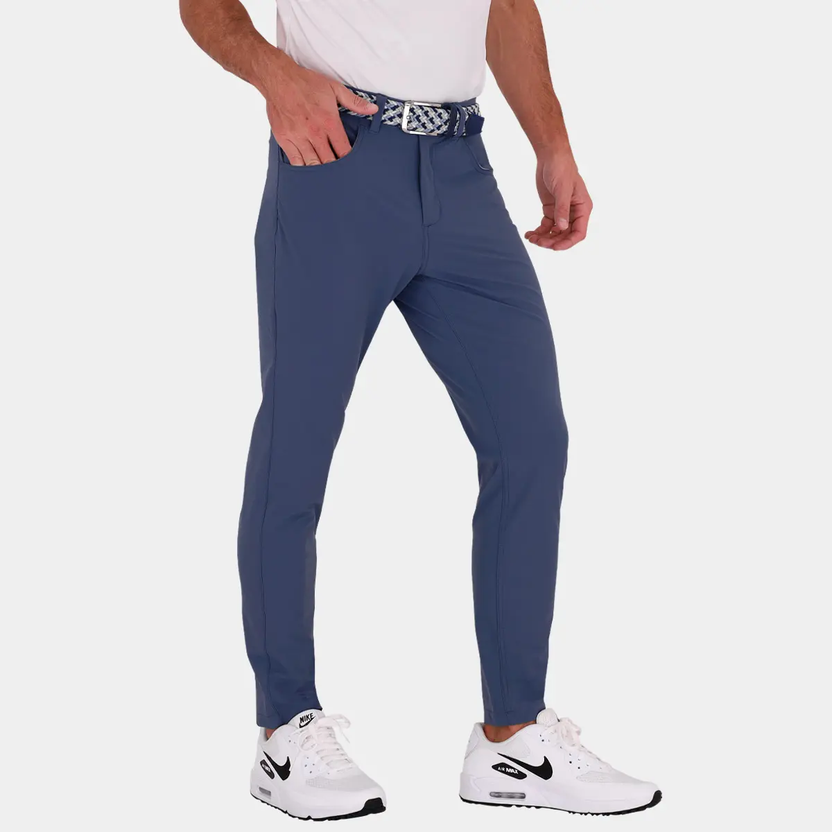 Shop Avalon Tour Mens Slim Fit Golf Pants: Graphite Blue