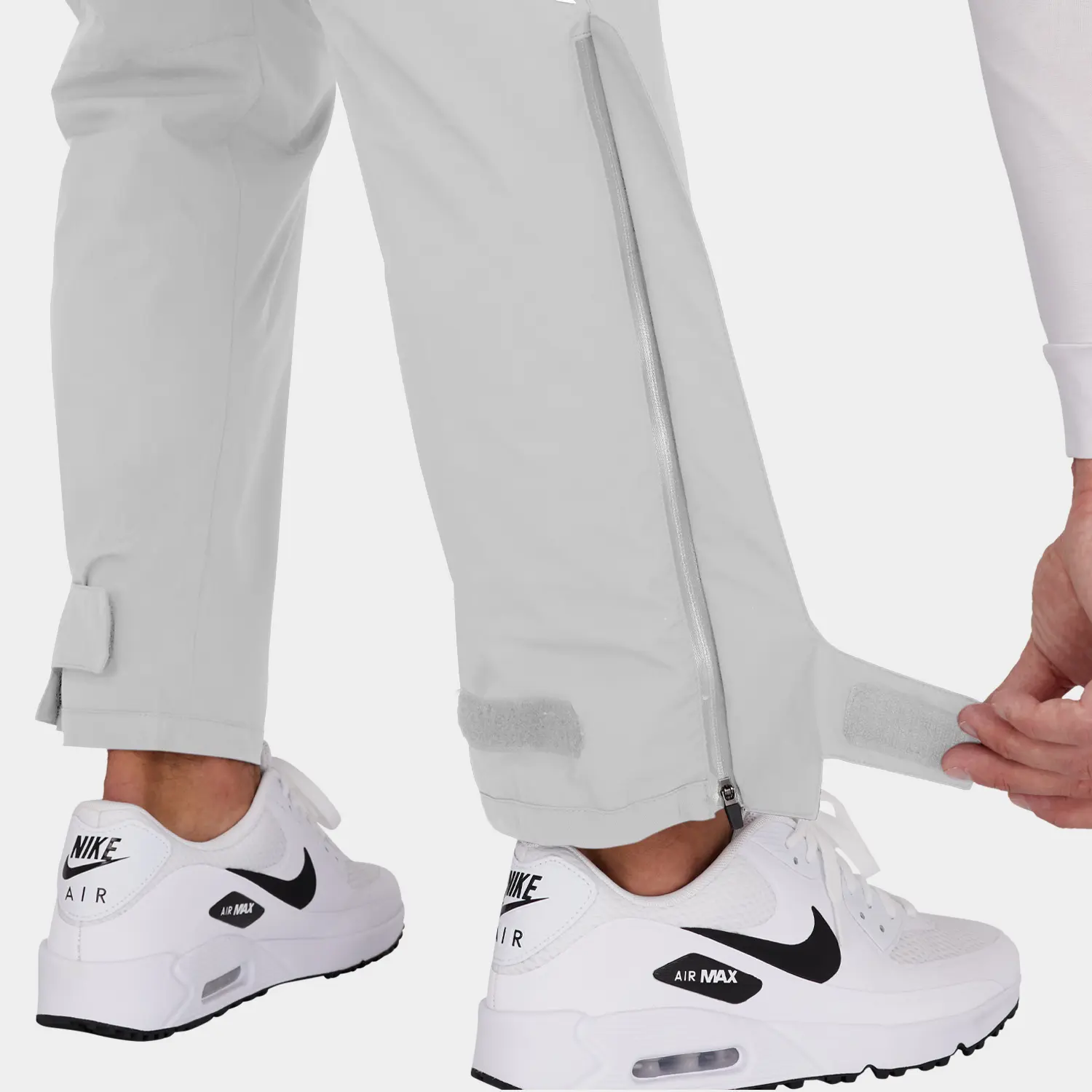 Golf Rain Pants Gray Ankle Adjustment