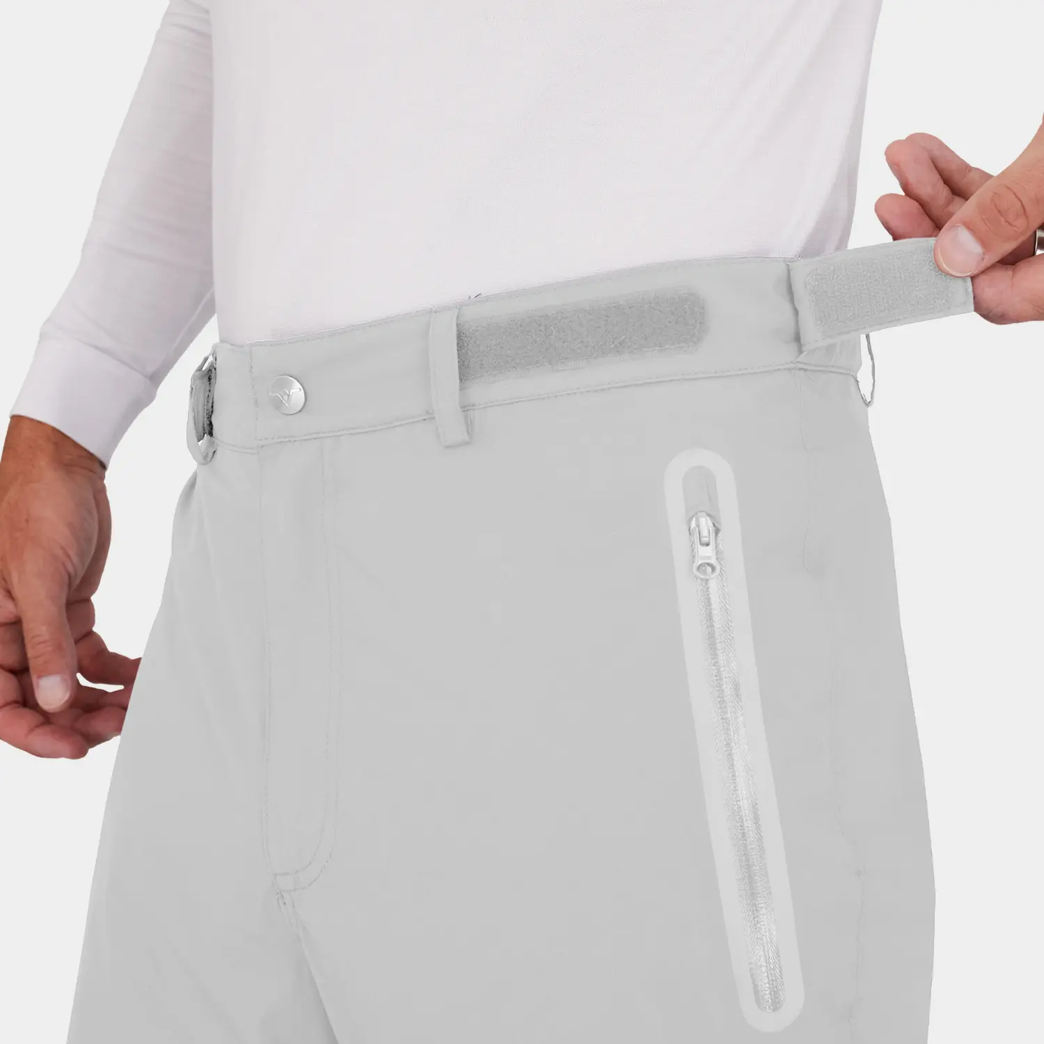 Golf Rain Pants Gray Belt Loops