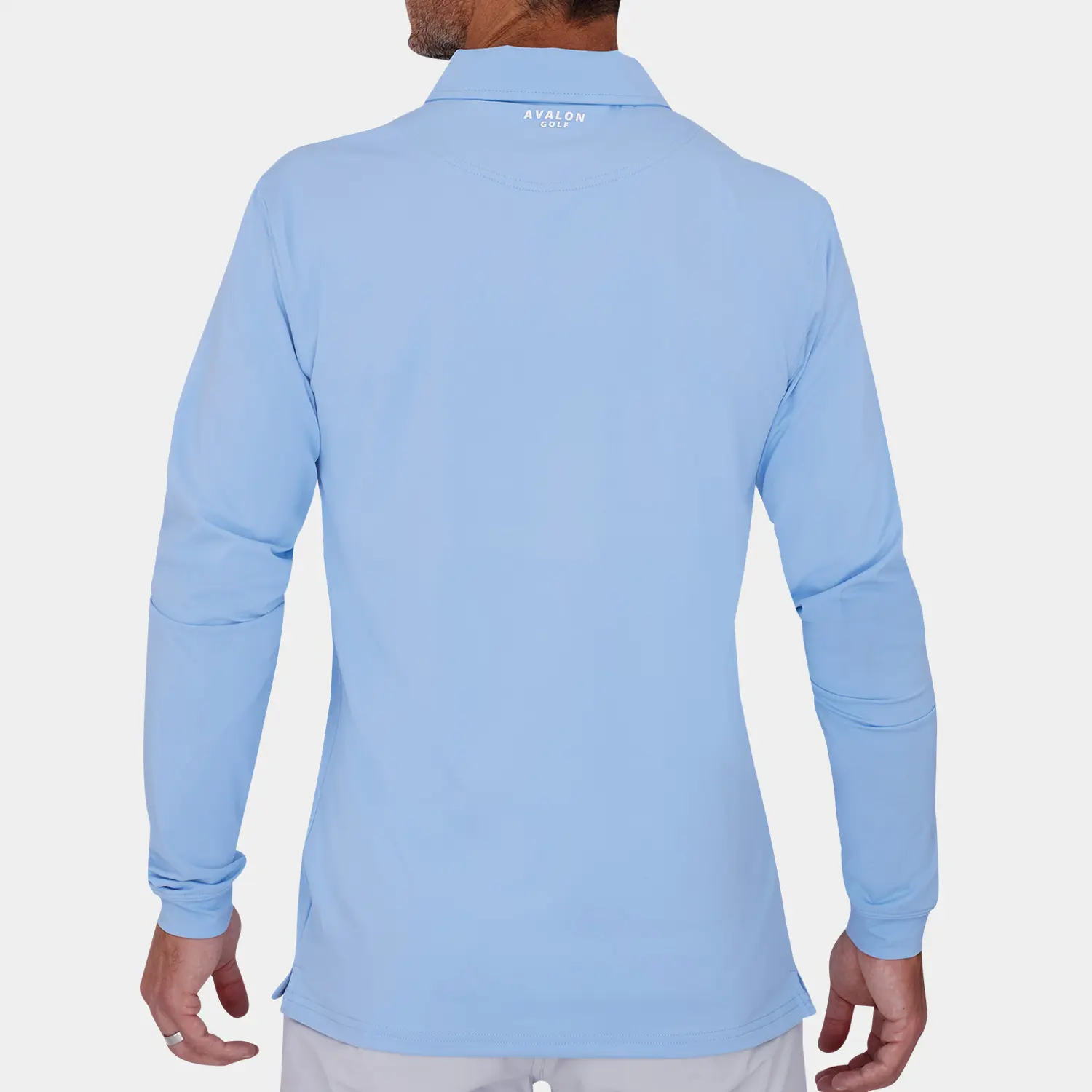 Shop the Long Sleeve Golf Polo Shirt in Blue | Avalon Golf Co