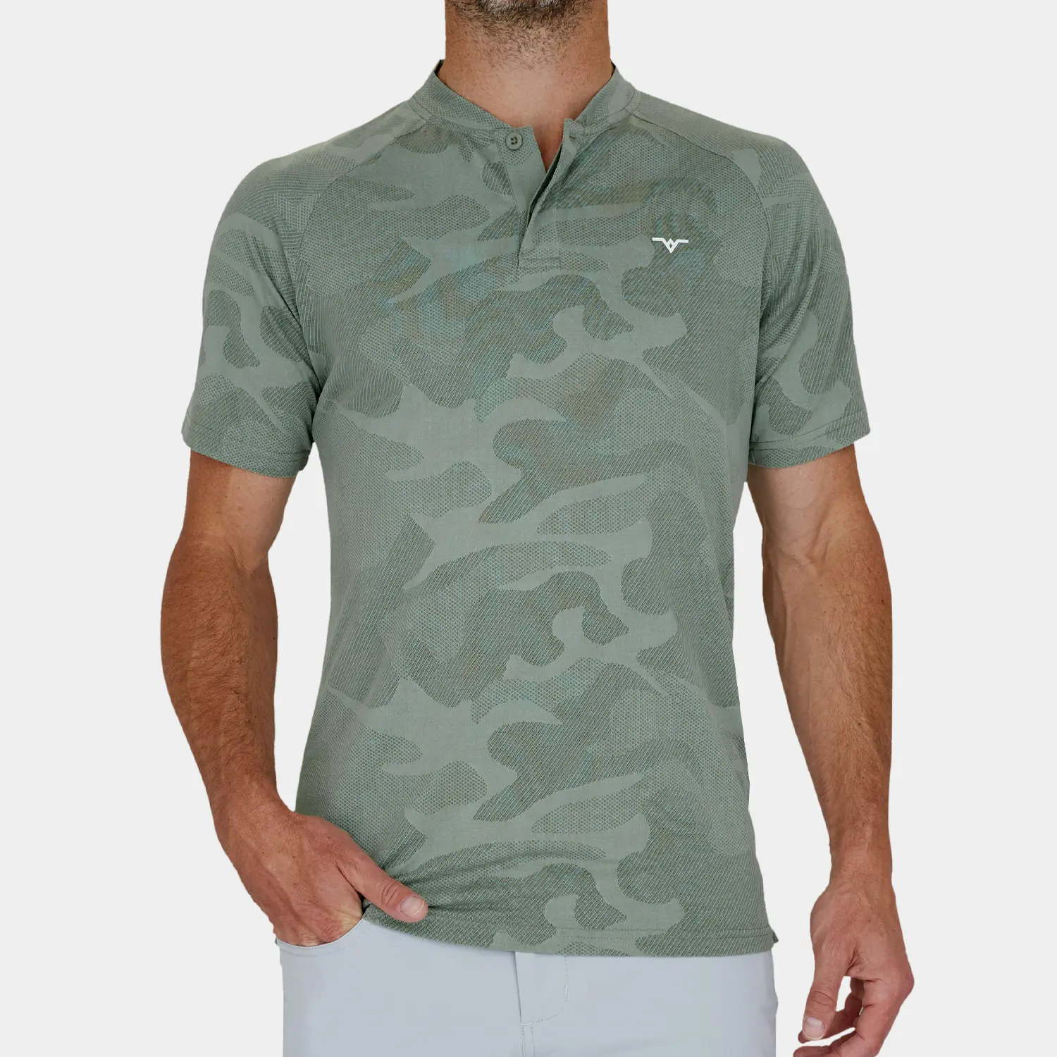 Mens Blade Golf Polo: Green