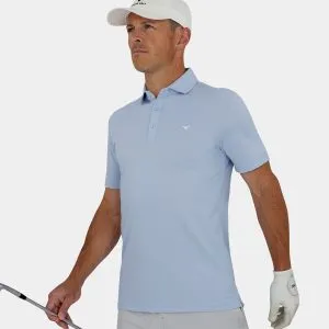 Mens Golf Polo Pique: Light Blue - 02