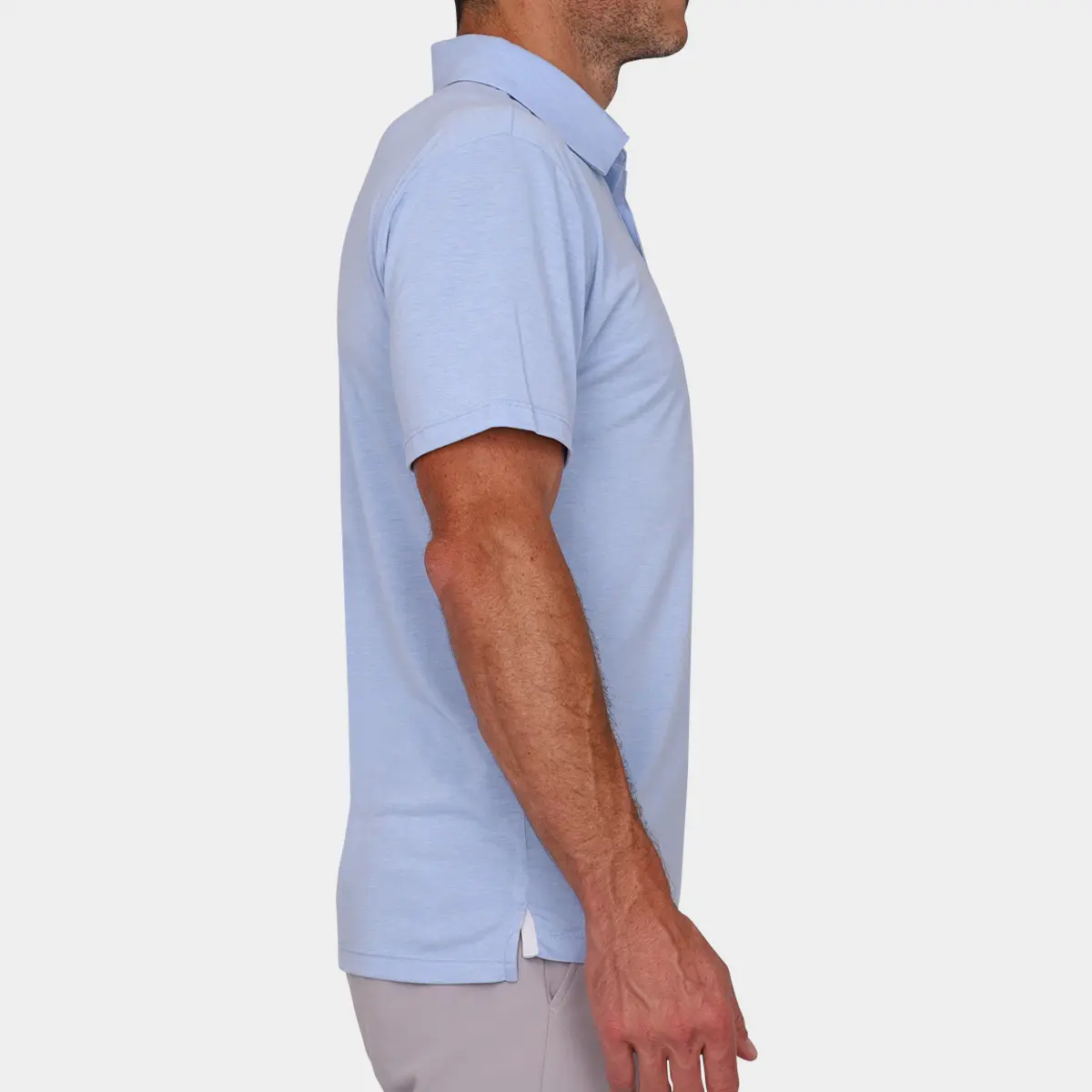 Mens Golf Polo Shirt: Carolina Blue 06