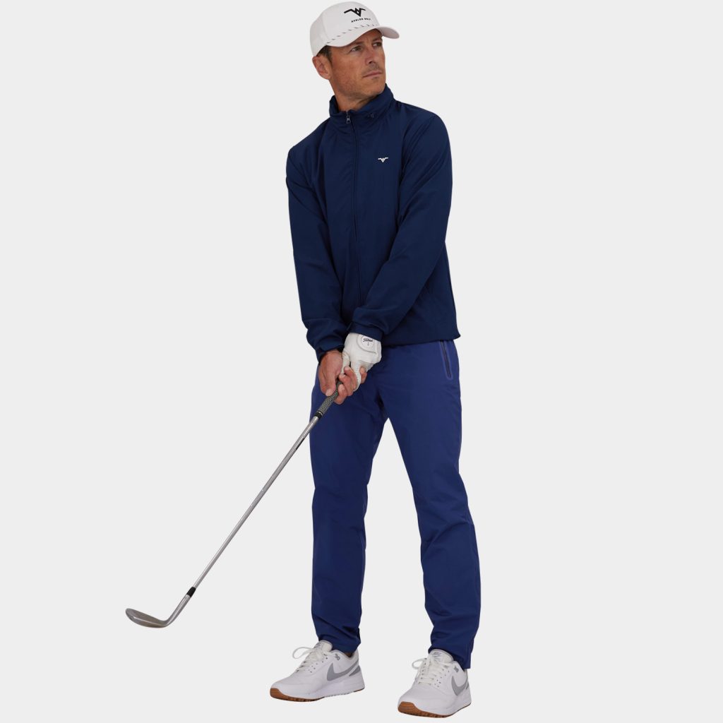 Mens Golf Rain Set: Navy Blue