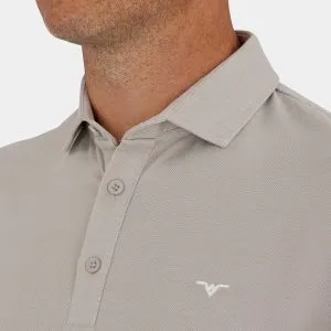 Pique Golf Shirt: Gray - 06
