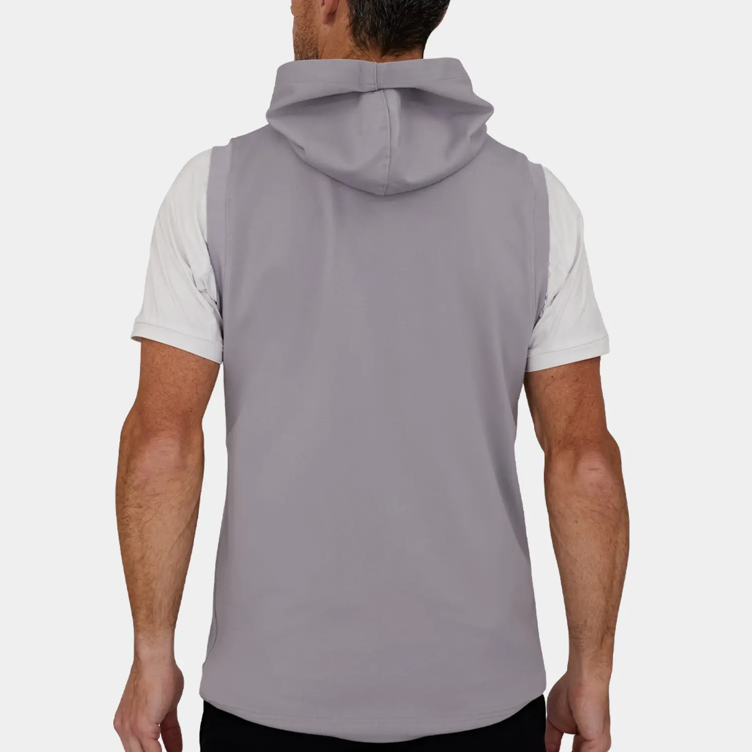 Shop the Players Golf Vest with Hood: Gray | Avalon Golf Apparel