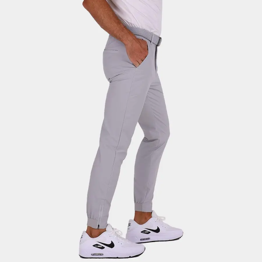 Players Men's Golf Jogger Pants: Light Gray 05