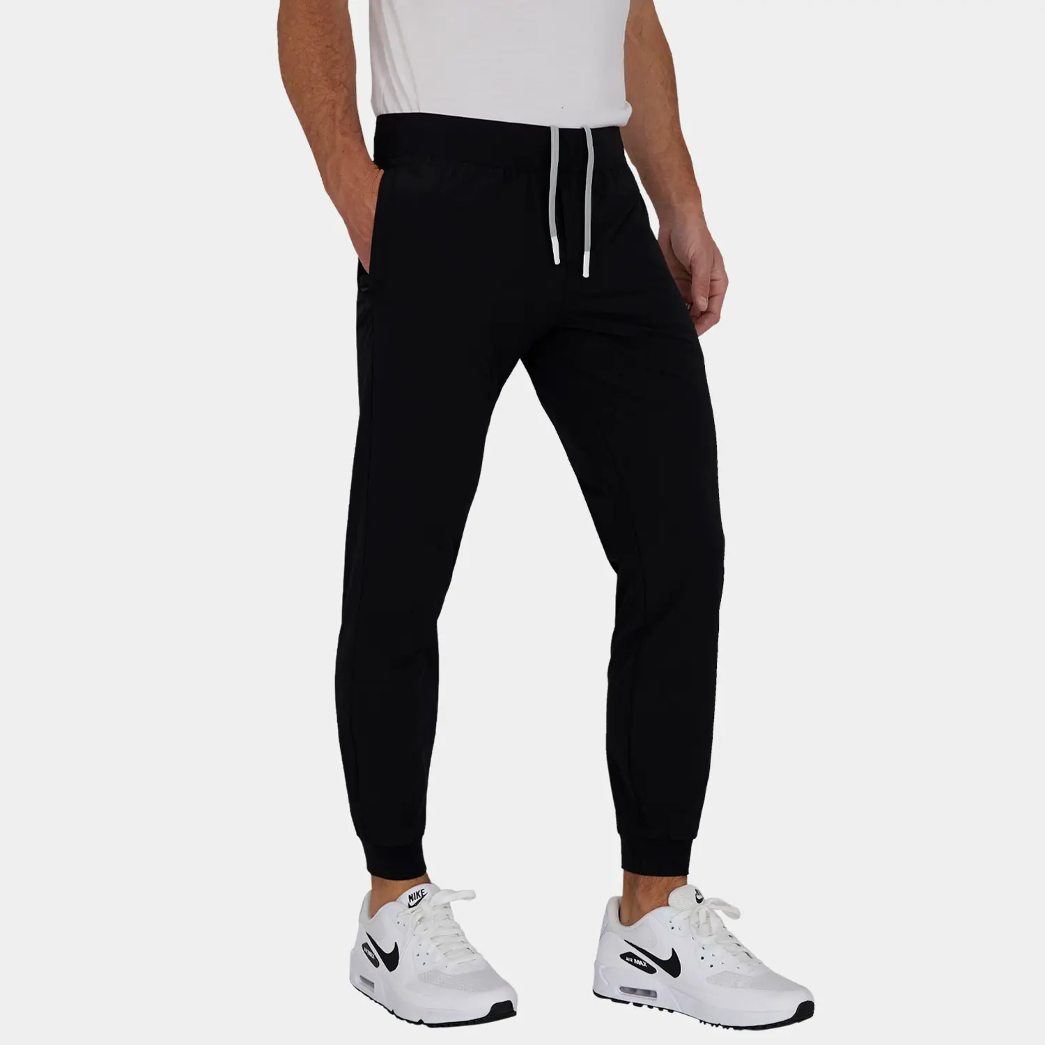 Range Mens Golf Jogger Pants II: Black - 02