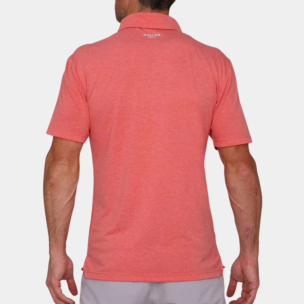 Red Golf Polo Shirt: Avalon 04