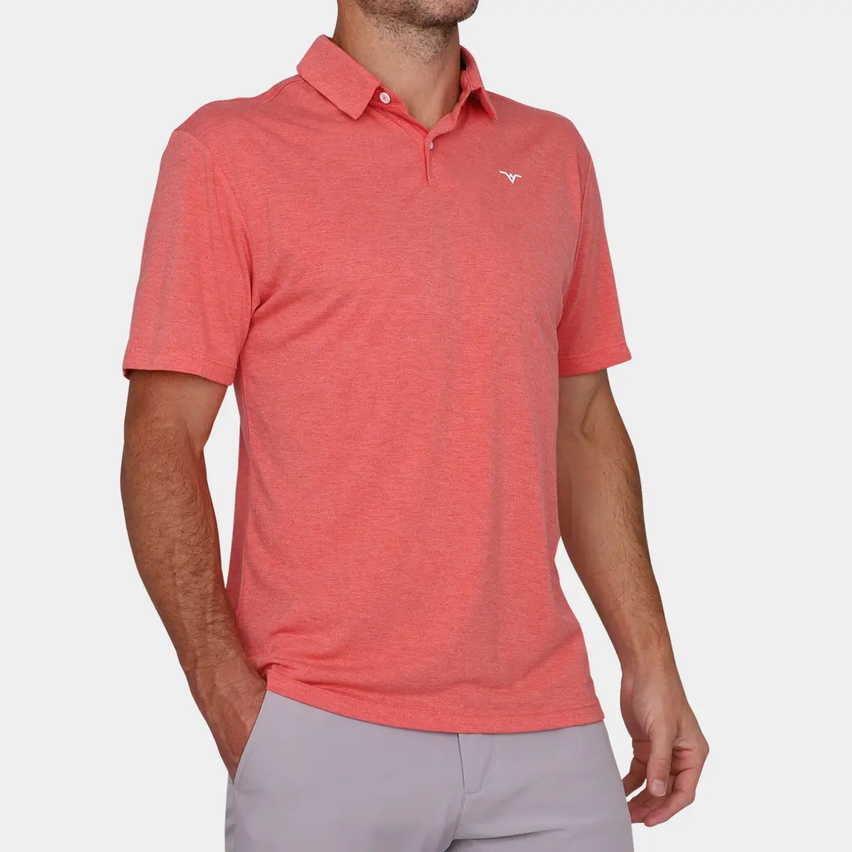 Red Golf Polo Shirt: Avalon 05