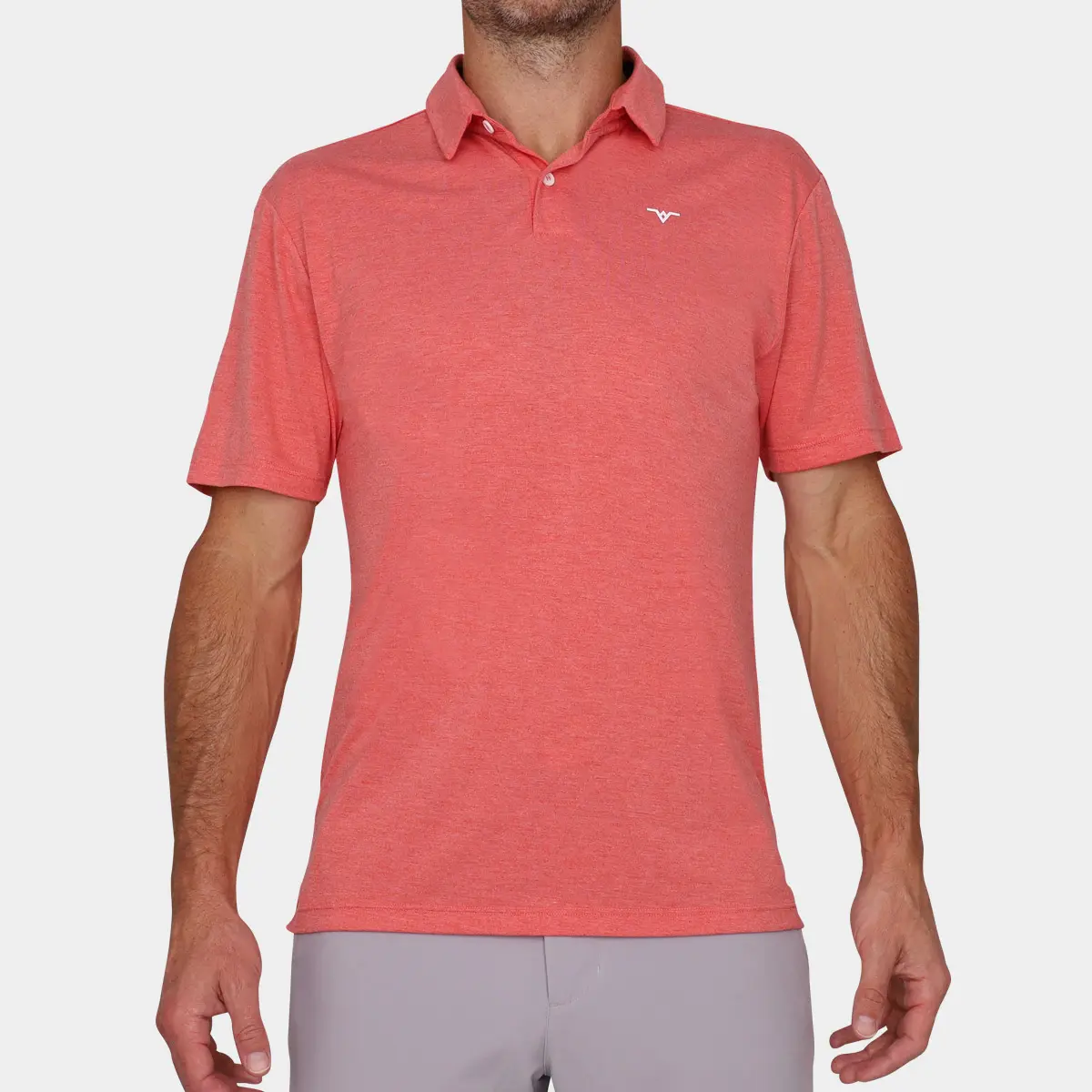 Red Golf Polo Shirt: Avalon