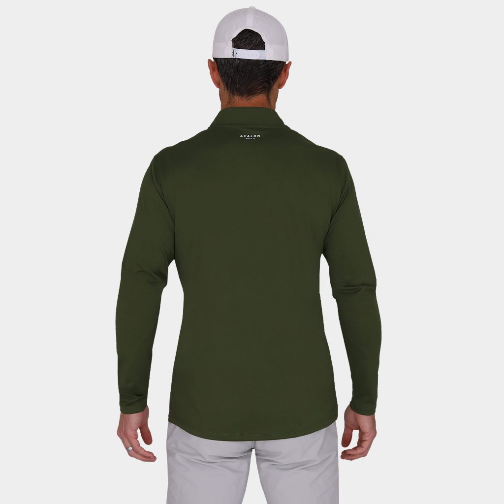 Mini Scott 3/4 Zip Pullover - Green Stripe: 8