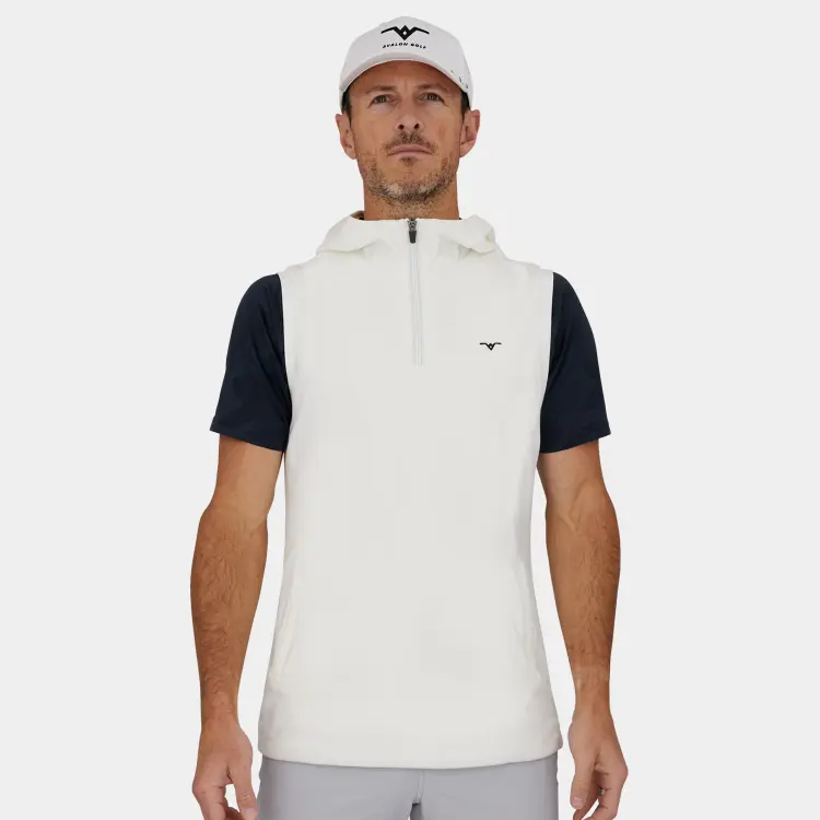 White Golf Vest for Men