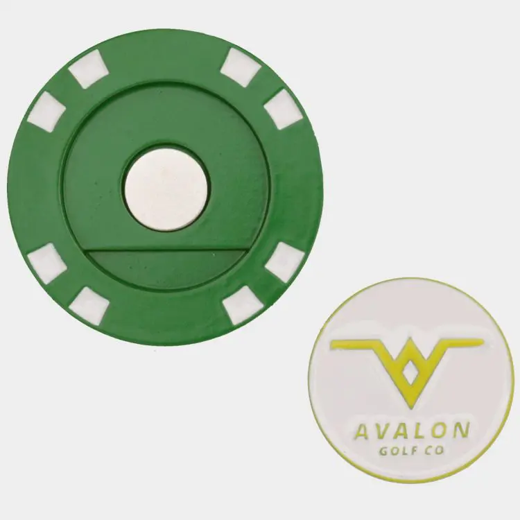 Augusta Golf Ball Marker: Green & Yellow by Avalon 3
