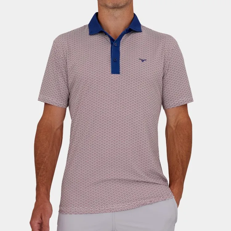 Avalon Luxe Golf Polo Maroon Eclipse