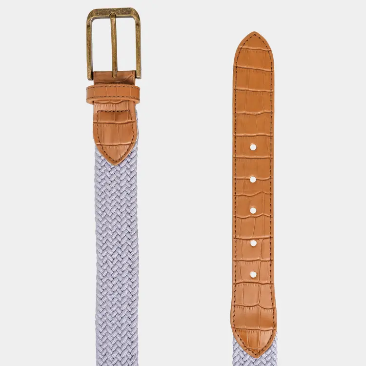 Avalon Luxe Mens Golf Belt: Gray