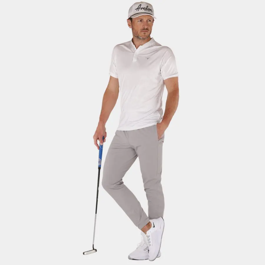 Avalon Range: Golf Jogger Pants in Light Gray 06