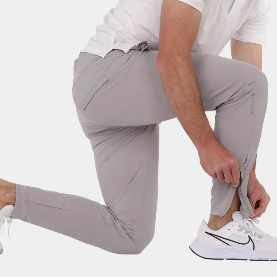 Avalon Range: Golf Jogger Pants in Light Gray 14