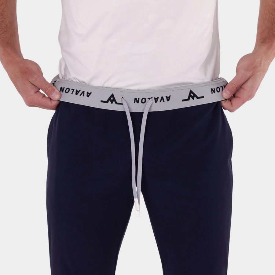 Avalon Range: Men's Golf Jogger Pants in Navy Blue 13