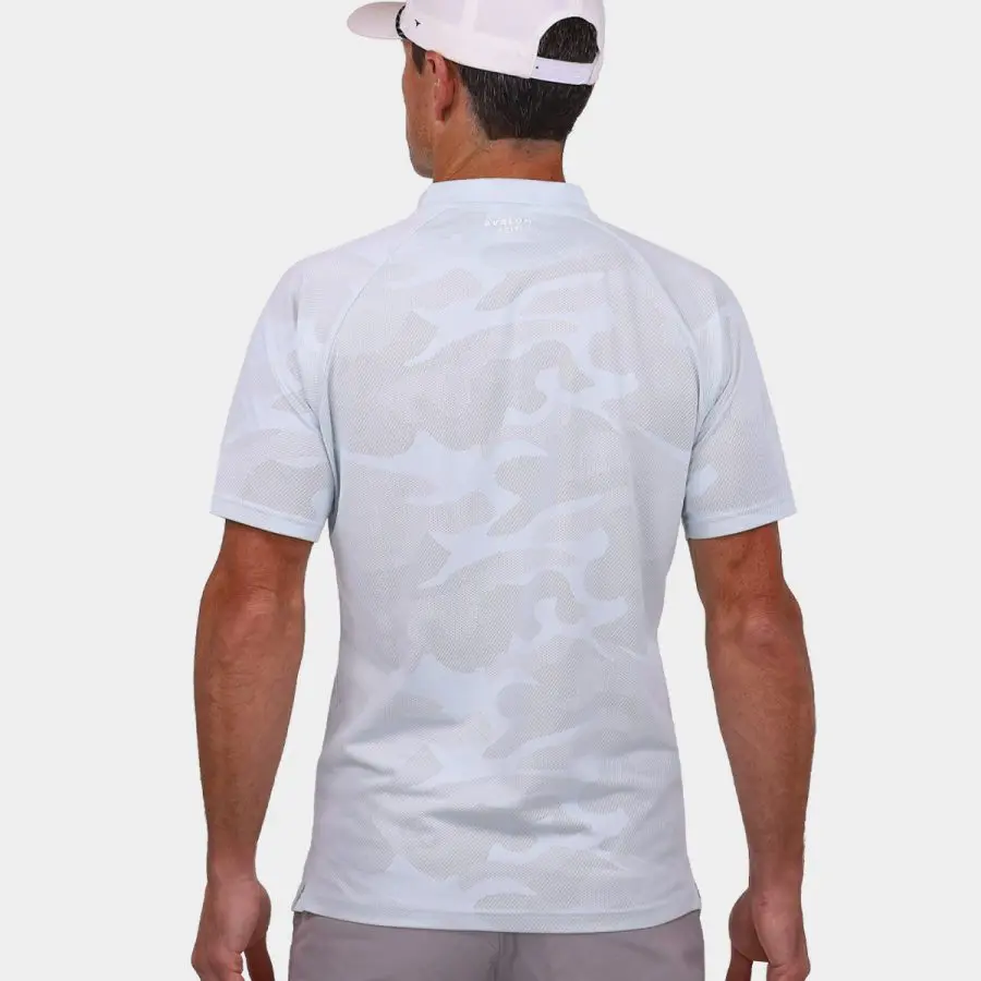 Avalon Tour Blade Golf Polo Shirt - Sky Blue: 004