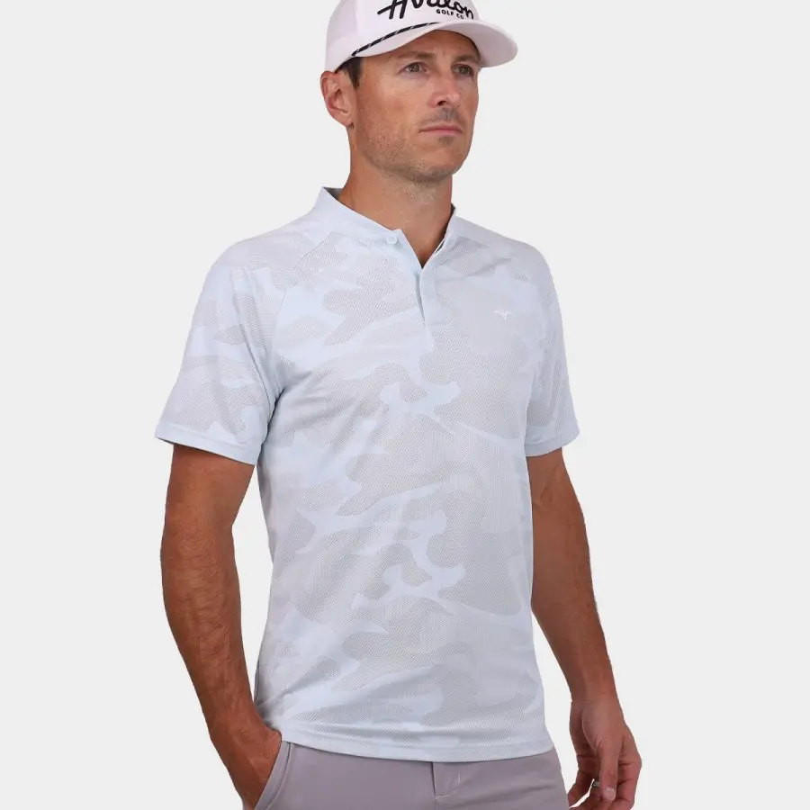 Avalon Tour Blade Golf Polo Shirt - Sky Blue: 005
