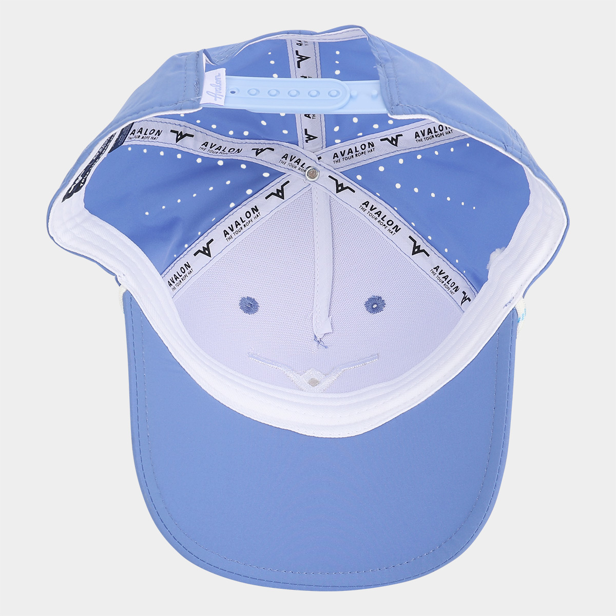 Avalon Tour Lite Golf Rope Hat: Blue - Inside