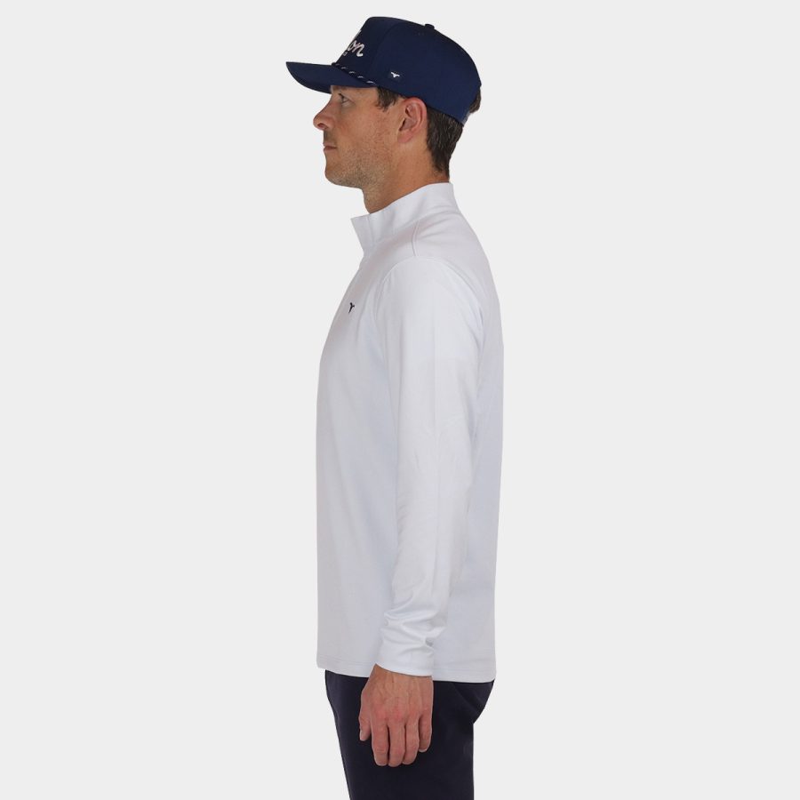 Avalon Tour Quarter Zip for Golf: Frost White 3
