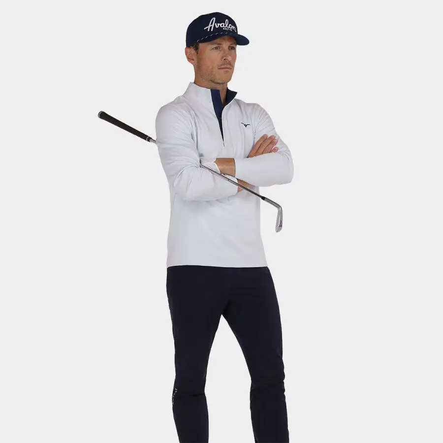 Avalon Tour Quarter Zip for Golf: Frost White 5