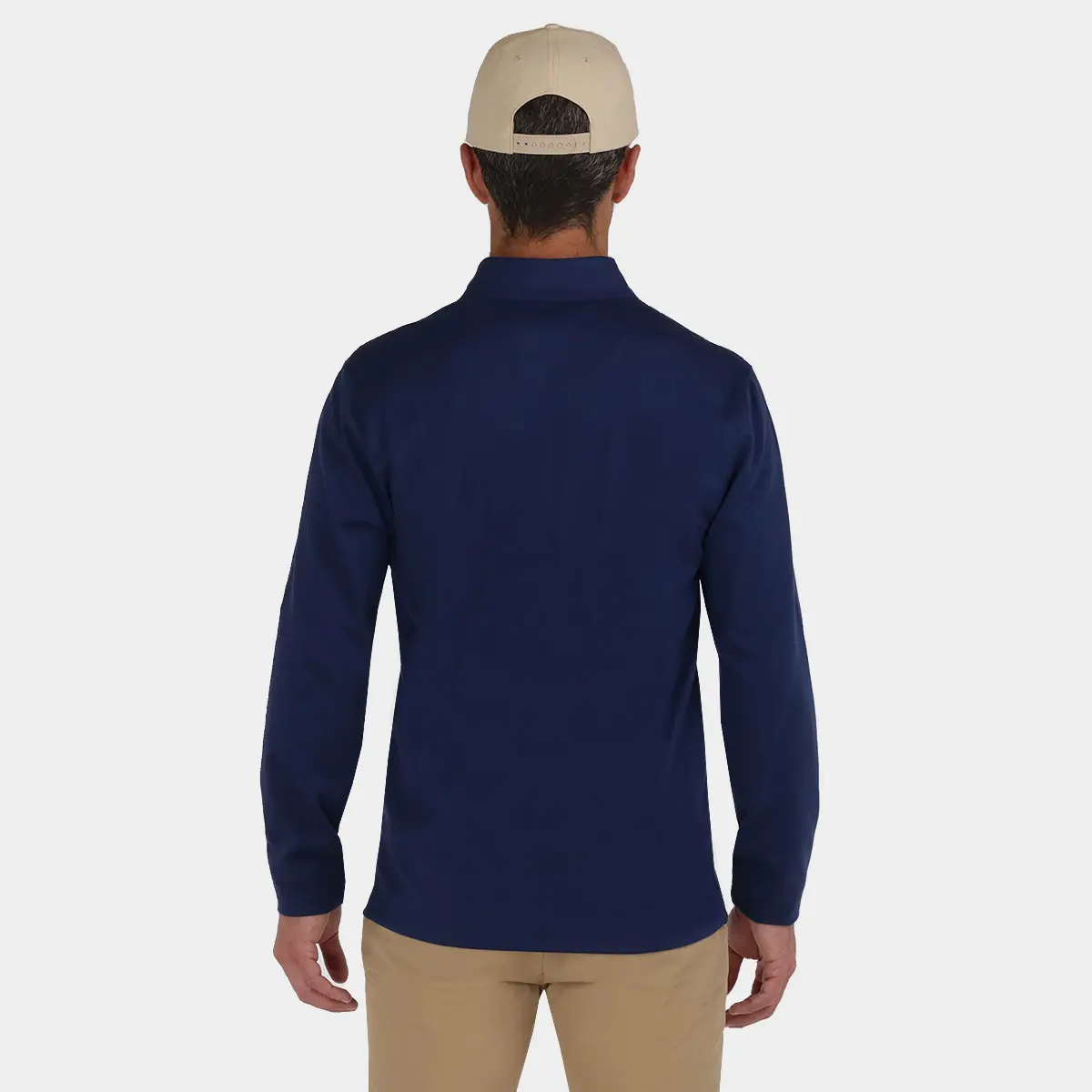 Tour Quarter Zip in Navy Blue | Avalon Modern Men's Golf Apparel