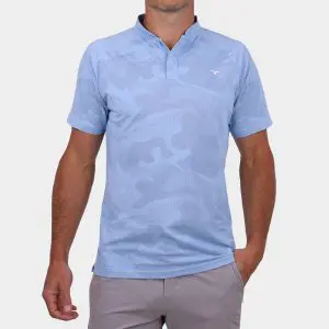 Blade Collar Golf Polo: Carolina Blue