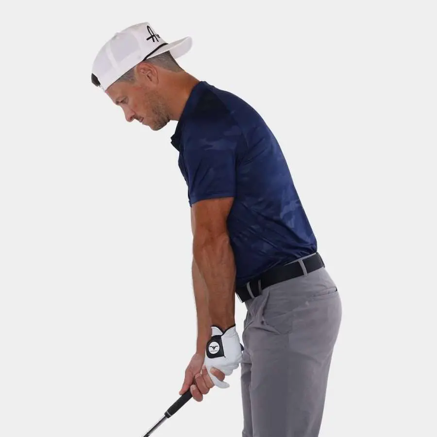 Avalon Blade Collar Golf Shirt in Navy Camo: Club