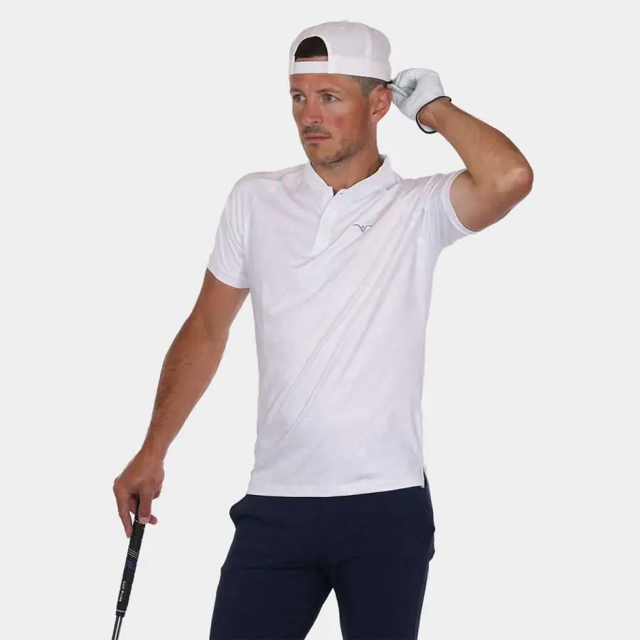 White Camo Golf Shirt | Shop our Performance Blade Collar Polos