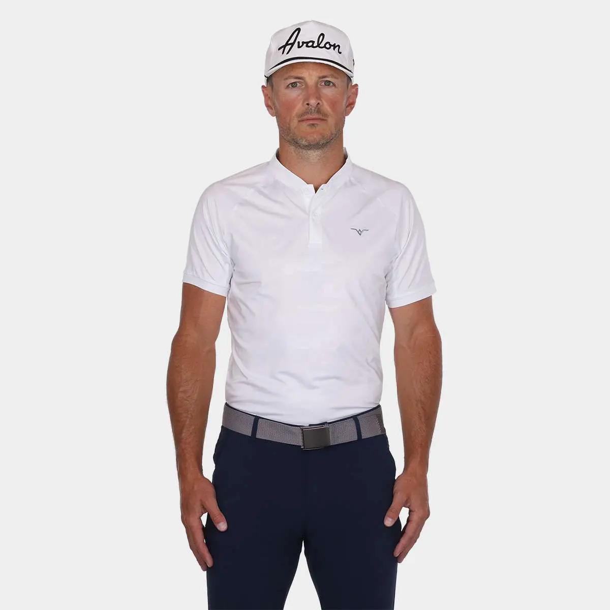 White Camo Golf Shirt | Shop our Performance Blade Collar Polos