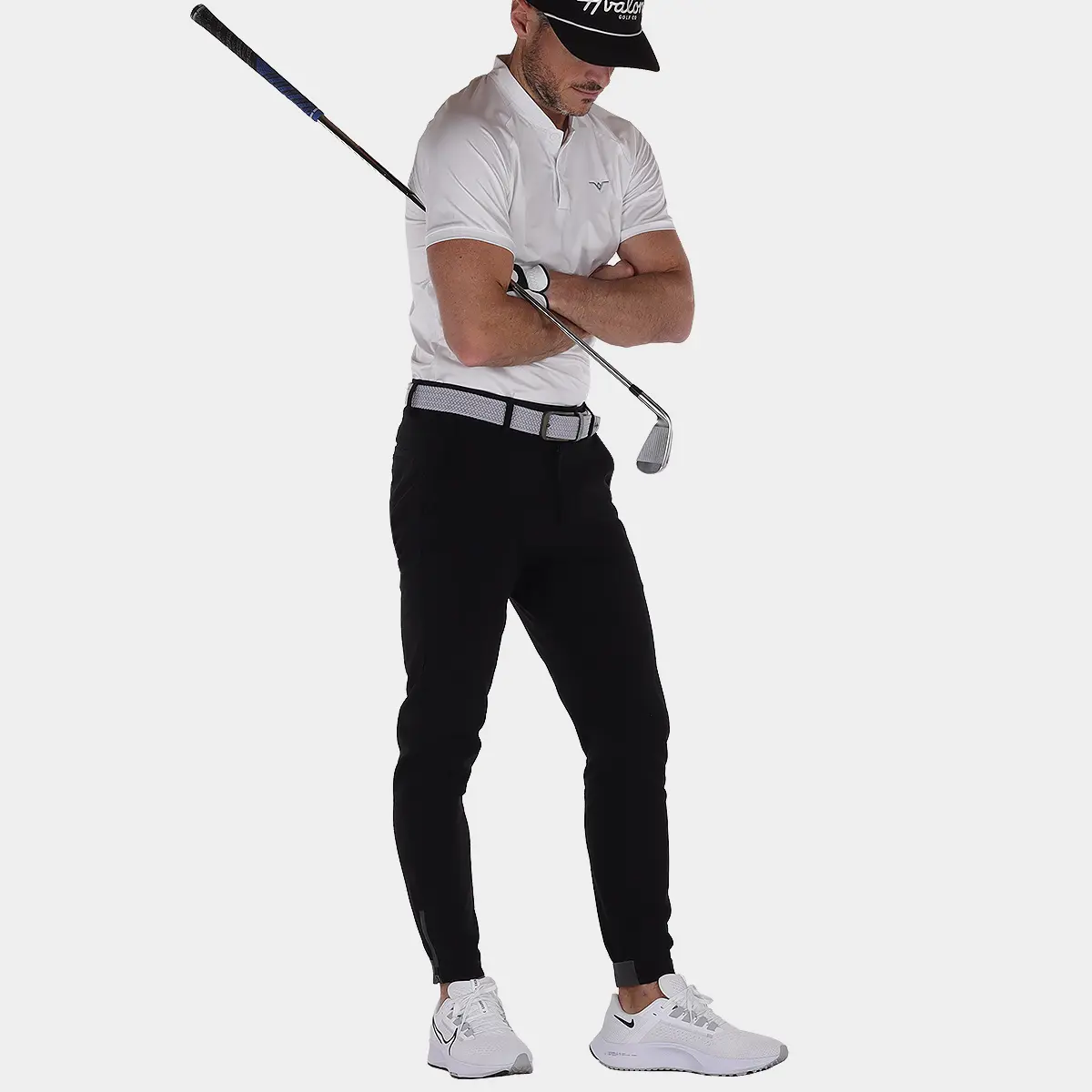Shop Black Golf Joggers | Modern Mens Golf Pants with Belt Loops