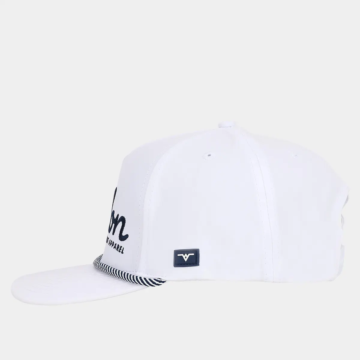 Golf Rope Hat: White & Navy Blue - Avalon Golf 04