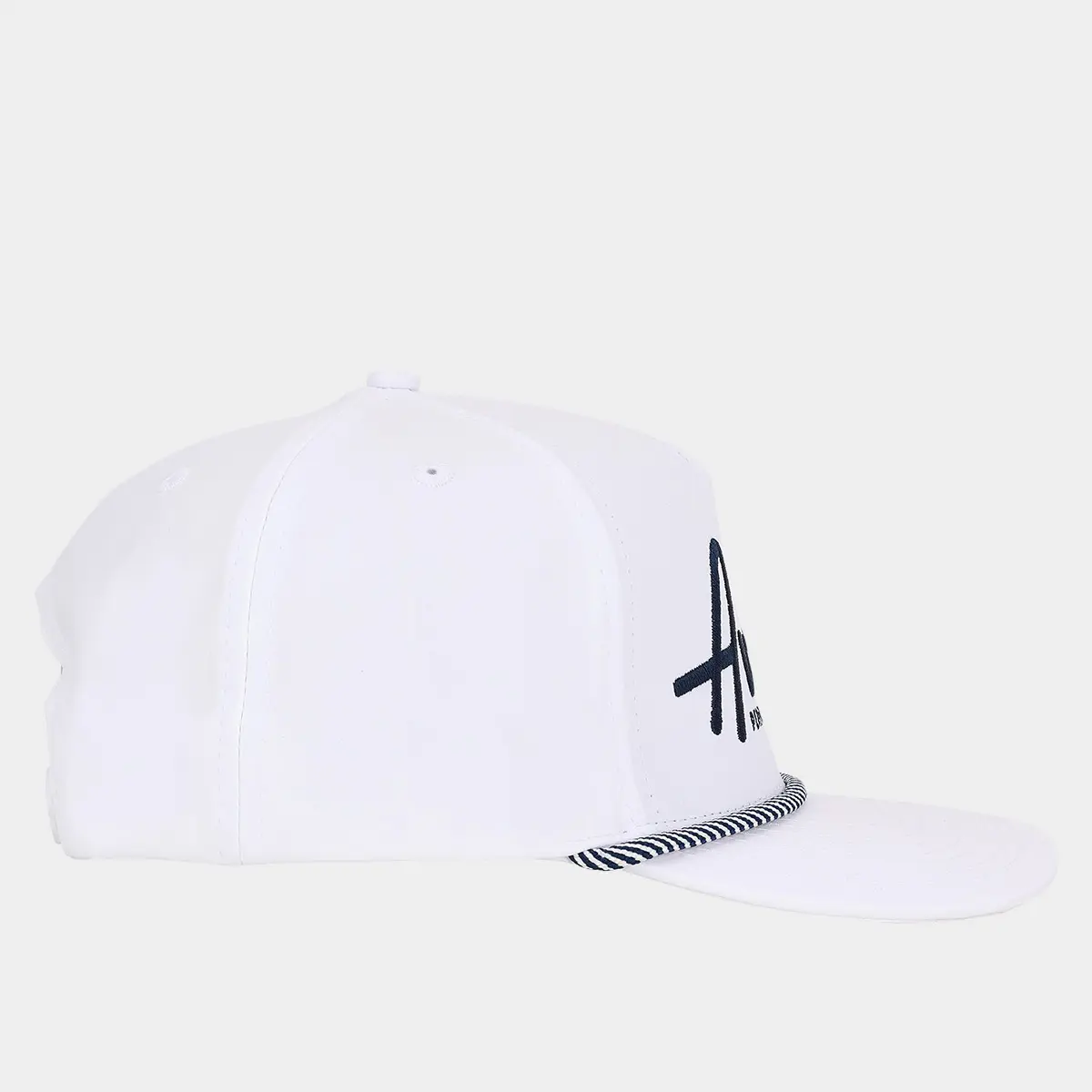 Golf Rope Hat: White & Navy Blue - Avalon Golf 06