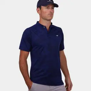 Golf Shirt with Blade Collar - Navy Blue: 005